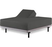 Top Split Queen Fitted Sheet for Adjustable beds, 800 Thread Count 100% Egyptian Cotton Flex Head Queen Fitted Sheet Split Down 30 inches from The Top, Half Split Queen Fitted Sheet Only - Dark Grey