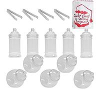 Top Star Sweet Jar Kit - 10 Small Jars (5xTall 5xRound) - Santa Claus
