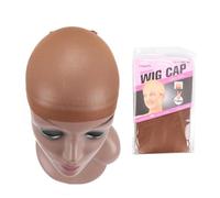 Top Stocking Wig Cap Hair Net For Weave 10pcs Nets Black Brown Stretch Mesh For Making Wigs Size(Brown)