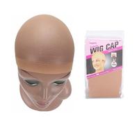 Top Stocking Wig Cap Hair Net For Weave 10pcs Nets Black Brown Stretch Mesh For Making Wigs Size(Skin)