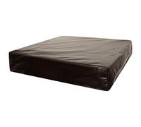 Top Style Collection Dark Brown Faux Leather Fabric Seat Cushions for Sofa Dining Games Office Chair Seat Pads Replacement Memory Foam Insert (16” x 18” x 4”)