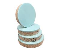 TOP STYLE COLLECTION High Density Ultra Firm Recon Foam With High Density Blue Thick Bonded Layer Round Shape Cushion Seat Bar Seats Pads Seat Stool 2.5" Thick Ask Custom Size (12" x 12")