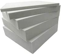 TOP STYLE COLLECTION HIGH DENSITY UPHOLSTERY FOAM CUT TO ANY SIZE CUSHIONS | SEAT PAD SEATING | DINING SEAT | STOOL | CHAIR WHITE FIRM FOAM UPHOLSTERY FOAM (16" x 16" x 1")