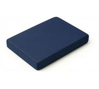 TOP STYLE COLLECTION Memory Foam Pilates Head Cushion 30x20cm - 5cm Yoga Head Pad for Neck & Cervical Support - Balance Block & Knee Support for Mat Work & Physiotherapy - Washable Cover (Navy Blue)