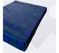 TOP STYLE COLLECTION Memory Foam Pressure Relief Support Cushion for Wheelchair and chair (Scottish checks navy, 16'' X 18'' X 3'')