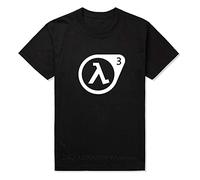 Top Summer Fashion Half Life 3 T Shirt Men Cotton Printed T-Shirt Mens Clothing with Short Sleeves Black