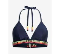 Superdry Logo Triangle Bikini Top Blue XS Women