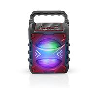 Top Tech Audio Jet-4 Portable Bluetooth Speaker, Louder Volume, Crystal Clear Stereo Sound, Rich Bass, 100ft Wireless Range, Microphone Input (Red)