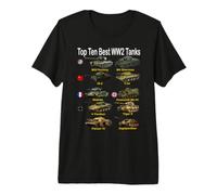 Top Ten Best WW2 Tanks | Sherman Panzer Panther Tiger T-34 Premium T-Shirt