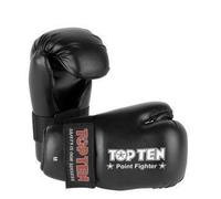 Top Ten Competition Vinyl Semi Contact Gloves - Black (Medium)