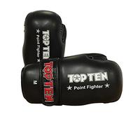 Top Ten Competition Vinyl Semi Contact Gloves - Black (Small)
