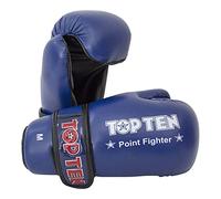 Top Ten Competition Vinyl Semi Contact Gloves - Blue (Small)