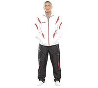 TOP TEN Men's 7716-9190 Tracksuit, White-Red, XL