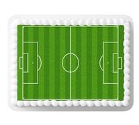 Top That 1 x A4 Printed Football Pitch Wallpaper Decor Icing Sheet Edible Cake Topper Decorated Sheet - Perfect for Large Cakes to create a football scene
