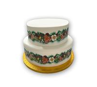 Top That Edible Decor Sheet Christmas Gingerbread Border Ribbon - Perfect for Larger cakes - Easy to Use