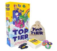 Top Tier - Exciting Tier List Family Board Games For Adults And Kids - Fun Board Games For Adults Game Night Up To 8 Players - Includes 100 Cards,9 Player Tokens & Fun Game Board For Hilarious Debates
