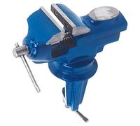 Top Tools 60mm Diameter Swivel Vise with Swivel Base and Anvil - Blue