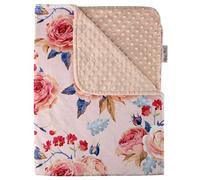 Top Tots Includes 1-Year Warranty, Rose Petal Collection, Deluxe Baby Blanket, Pink Roses on Pink, 40 by 29 Inch