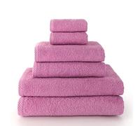 Top Towel Combo Large Bath Towels Bathroom Towels 2 Face or Bidet Towels + 2 Hand or Sink Towels + 2 Bath Towels 100% Cotton Mauve