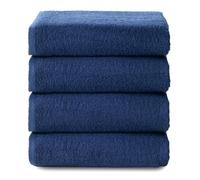 Top Towel - Plus - Bath towels - 4 face towels or bidet - 30 x 50 cm - 100% cotton - Navy