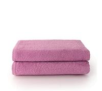 Top Towel - Plus - Large bath towels - Bath towels - 2 shower towels - 100x150 cm 100% Cotton - Mauve