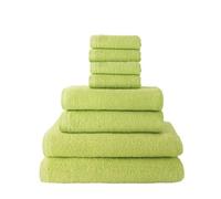Top Towel Set of 8 Bath Towels - 2 x Shower Towels, 2 x Hands/Washbasin and 4 x Face or Bidet - 100% Soft Cotton 400 g/m² - Ideal for Modern and Stylish Bathroom