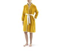 Top Towel Women's Bathrobe 100% Terry 500 g/m² - Cotton Belt, Inner Pockets, Semi-Fireplace Neck, Fitted Sleeve, Gold, Standard