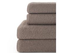 Top Towels - Plus - Large bath towels - Bath towels - 2 hand towels or sink + 2 shower towels - 100% cotton - Vison