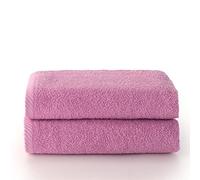 Top Towels - Plus - Large bath towels - Bath towels - 2 hand towels or sink- 50x100cm - 100% cotton - Mauve