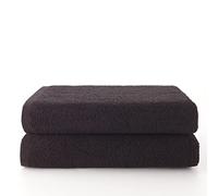 Top Towels - Plus - Large bath towels - Bath towels - 2 shower towels - 70x140 cm - 100% cotton - Black