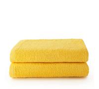 Top Towels - Plus - Large bath towels - Bath towels - 2 shower towels - 70x140 cm - 100% cotton - Lemon