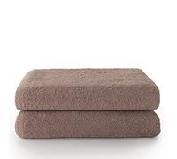 Top Towels - Plus - Large bath towels - Bath towels - 2 shower towels - 70x140 cm - 100% cotton - Vison