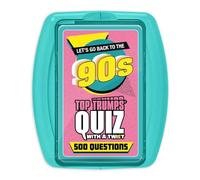 Top Trumps 90s Quiz Game Card Game, 500 questions to test your knowledge and memory on all things 90s including sports, movies, celebrities, music, gift and toy for Boys and Girls Aged 8 plus