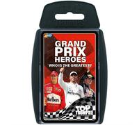 Top Trumps Grand Prix Heroes Classic Card Game, learn facts about racing drivers including Sebastian Vettel, Lewis Hamilton and Daniel Ricciardo, gift and toy for boys and girls aged 6 plus