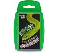 Top Trumps Snakes Classics Card Game, learn interesting facts about the King Cobra, Death Adder and the Grass Snake in this educational packed game, 2 plus players makes a great gift for ages 6 plus