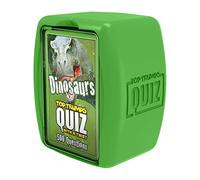 Top Trumps Dinosaurs Quiz Game, 500 questions to test your knowledge and memory on the world of dinosaurs including the Tyrannosaurus Rex and Velociraptor, 2 plus players makes a great gift for ages