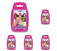 Top Trumps Disney Princess Specials Card English Edition, Play with Cinderella, Jasmine, Belle and Snow White battle your way to visctory, Educational game for ages 6 up, Pink. (Pack of 5)