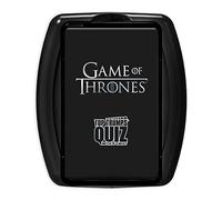 Top Trumps Game of Thrones Quiz Trivia Game, 100 categories to test your knowledge and memory featuring Tyrion Lannister, Cersei Lannister, Arya Stark, Daenerys Targaryen, 2+ player game for ages 18+