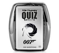 Top Trumps James Bond Quiz Game, 500 questions to test your MI6 knowledge starting with Dr. No, No Time To Die, Casino Royale and You Only Live Twice, makes a great gift for ages 12 plus