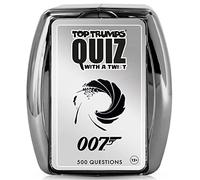 Top Trumps James Bond Quiz Game, 500 questions to test your MI6 knowledge starting with Dr. No, No Time To Die, Casino Royale and You Only Live Twice, makes a great gift for ages 12 plus