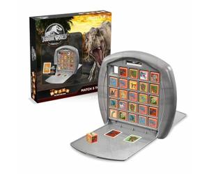 Top Trumps Jurassic World Match The Crazy Cube Game, return to Isla Nubar and match five dinosaur including Blue and Triceratops, travel board game, gift and toy for boys and girls aged 4 plus