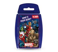Top Trumps Marvel Universe Specials Card Game, play with heroes from Guardians of the Galaxy, The Avengers, and villains like Thanos and Carnage,