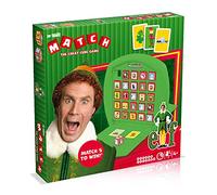 Top Trumps Match Elf Board Game, Play with Buddy Elf, Santa and the Snowman, Race to Match 5 of the same characters in a row, Fun family travel game for 2 players aged 4 plus , great gift for kids