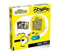 Top Trumps Match Minions Rise Of Gru Board Game, Play with Kevin, Stuart, Bob, Belle Bottom and young Gru, Race to Match 5 of the same characters in a row, travel board game, gift for aged 4