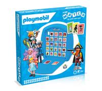 Top Trumps Match Playmobil Board Game, match 5 burglars, pirates, fairies, knights and princesses in a row to win, travel game, gift and toy for Age 4 plus