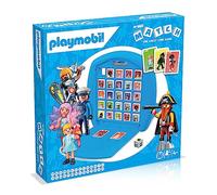Top Trumps Match Playmobil Board Game, match 5 burglars, pirates, fairies, knights and princesses in a row to win, travel game, gift and toy for Age 4 plus
