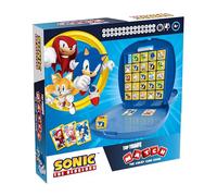 Top Trumps Match Sonic the Hedgehog Board Game, match 5 Tails, Knuckles, Shadow, Doctor Eggman in a row to win, great gift for SEGA video game fans, for ages 4 plus