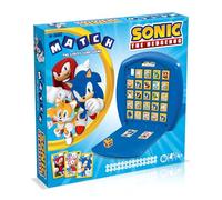 Top Trumps Match Sonic the Hedgehog Board Game, match 5 Tails, Knuckles, Shadow, Doctor Eggman in a row to win, great gift for SEGA video game fans, for ages 4 plus