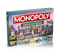 Monopoly Board Game Worcester Edition: Family Board Games for 2-6 Players for Children and Adults, Board Games for Kids 8 and up, for Kids and Adults, IDE