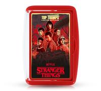Top Trumps Stranger Things Limited Edition Case Entertaining card game for 2 plus players makes a great gift for ages 15 plus from the brave teens like Eleven and Mike to the mysterious Dr. Brenner